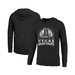 Mens Threads Black Vegas Golden Knights 2023 Stanley Cup Champions Soft Hand Long Sleeve Hoodie T-shirt
