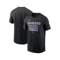 Mens Black Colorado Rockies Rally Rule T-shirt