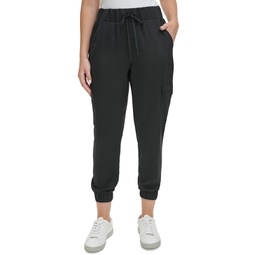 Womens Pull-On Cargo Ankle Joggers
