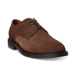 Mens Asher Suede Lace-Up Derby Dress Shoes