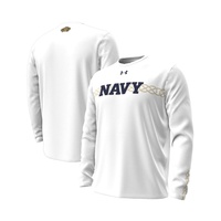 Mens White Navy Midshipmen 2023 Aer Lingus College Football Classic Performance Long Sleeve T-shirt
