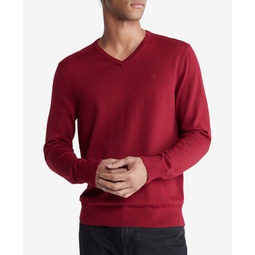 Mens Regular-Fit V-Neck Sweater