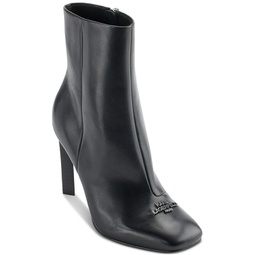 Womens Vica Square-Toe Dress Booties