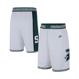 Mens White Michigan State Spartans Limited Retro Basketball Shorts