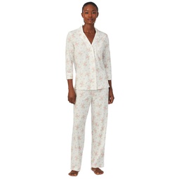 Petite 3/4-Sleeve Pajamas Set
