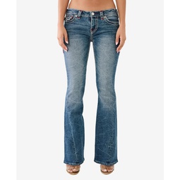 Womens Joey Low Rise Super T Flare Jeans
