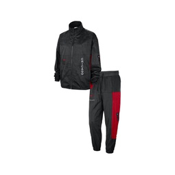 Mens Black Chicago Bulls 2023/24 City Edition Courtside Starting Five Full-Zip Jacket and Pants Set