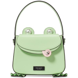 Lily Patent Leather 3D Frog Small Hobo