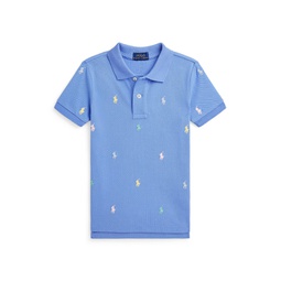 Toddler and Little Boys Pony Cotton Mesh Polo Shirt