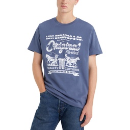 Mens Short Sleeve Crewneck Graphic T-Shirt