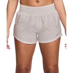 Womens One Dri-FIT Mid-Rise 3 Brief-Lined Shorts