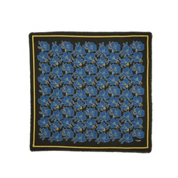 Womens Modern Floral Square Scarf