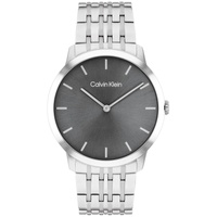 Mens Intrigue Silver-Tone Stainless Steel Bracelet Watch 40mm