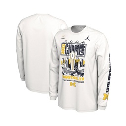 Mens White Michigan Wolverines College Football Playoff 2023 National Champions Expressive Long Sleeve T-shirt