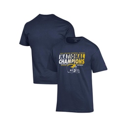 Mens Navy Michigan Wolverines College Football Playoff 2023 National Champions Helmet T-shirt