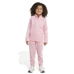 Little Girls Classic Tricot Jacket and Track Pants 2-Piece Set