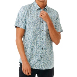 Mens Floral Reef Short Sleeve Shirt