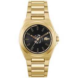 Mens Reno Gold-Tone Stainless Steel Bracelet Watch 42mm