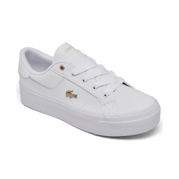 Womens Ziane Logo Leather Casual Sneakers from Finish Line