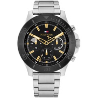 Mens Multifucntion Silver Stainless Steel Watch 46mm