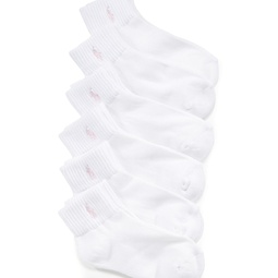 Polo Toddler Girls Low-Cut Socks 6 Pack