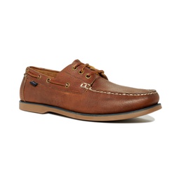 Bienne Tumbled Leather Boat Shoes