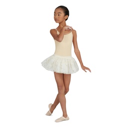 Big Girls Camisole Leotard with Clear Transition Straps