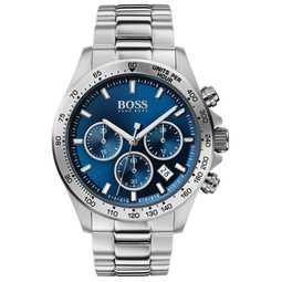 BOSS Mens Chronograph Hero Stainless Steel Bracelet Watch 43mm