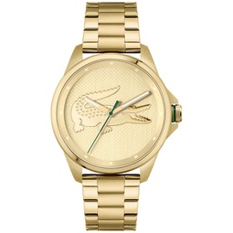 Mens Le Croc Gold-Tone Bracelet Watch 43mm