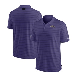 Mens Purple Baltimore Ravens Sideline Victory Coaches Performance Polo Shirt