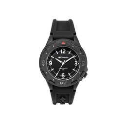 Unisex Trailhead Analog Black Silicone Strap Watch 46mm
