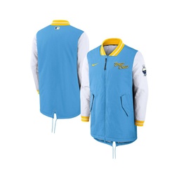 Mens Powder Blue Milwaukee Brewers Authentic Collection City Connect Full-Zip Dugout Jacket