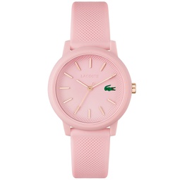 Womens L.12.12 Pink Silicone Strap Watch 36mm