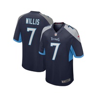 Mens Malik Willis Navy Tennessee Titans 2022 NFL Draft Pick Player Game Jersey
