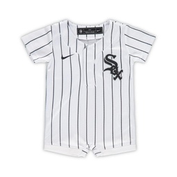 Newborn and Infant Boys and Girls White Chicago White Sox Official Jersey Romper