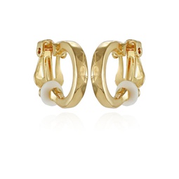 Gold-Tone Mini Huggie Hoop Earrings
