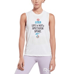 Womens Athlete Vector Graphic Tank Top