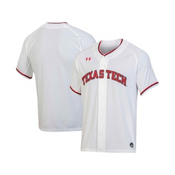 Mens White Texas Tech Red Raiders Replica Baseball Jersey