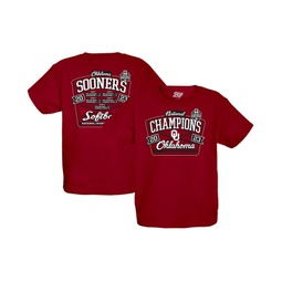 Big Boys Crimson Oklahoma Sooners 2023 NCAA Softball Womens College World Series Champions Schedule T-shirt