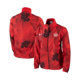 Womens Red 2023 Canada Womens National Team Anthem Performance Full-Zip Jacket