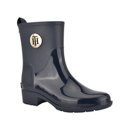 Womens Kippa Pull On Narrow Calf Rain Boots