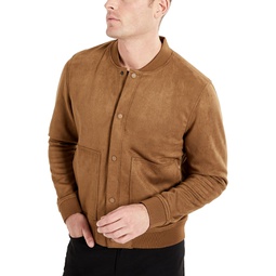 Mens Snap-Front Transitional Style Bomber Jacket