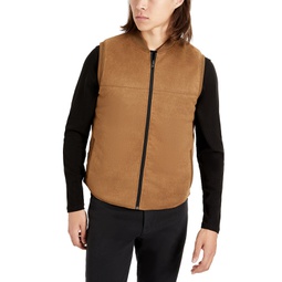 Mens Reversible Water-Resistant Full-Zip Vest