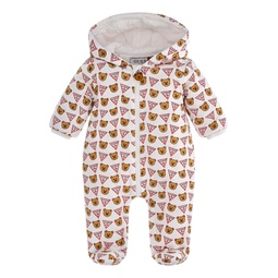 Baby Boys Interlock All Over Print Footed Coverall
