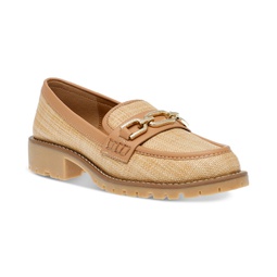 Womens Crayn Tailored Hardware Lug Sole Loafers