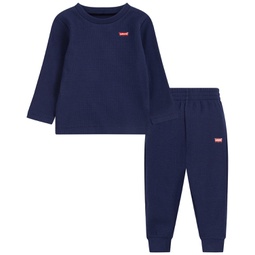 Baby Boys Thermal Sweatshirt and Joggers 2 Piece Set