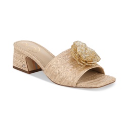 Womens Winsley Floral Block-Heel Sandals