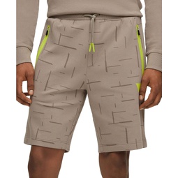 Mens Logo Stripe Drawstring Shorts