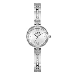 Womens Analog Silver-Tone Stainless Steel Watch 27mm