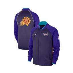 Mens Purple Phoenix Suns 2023/24 City Edition Authentic Showtime Performance Raglan Full-Zip Jacket
